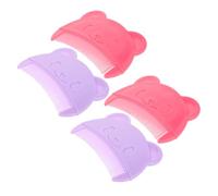FIXOSHEE 4pcs Scalp Comb with Adorable Bear Design Gentle Cradle Cap Removal and Soothing Massage Newborn Hairbrush for Sensitive Scalp Care and Dandruff Treatment