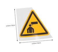 FIXOSHEE 4pcs Self-adhesive PVC Watch Your Head Warning Signs for Low Ceiling Industrial Equipment Safety Decals Caution Stickers Easy Installation for Machine Tools