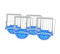 FIXOSHEE 4pcs Small Pet Bird Nest Hollow Cage Nest Nesting Bowl with Stylish Modern Design Blue Iron Wire and Plastic Easy to Clean Optimal Incubation for Home Decor Hatchery