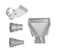 FIXOSHEE 4pcs Stainless Steel Air Nozzle Kit Hot Air Soldering Tips for Rework Station Easy Install Corrosion-Resistant Nozzles for Precise Heat Shrink Wire Connector Applications