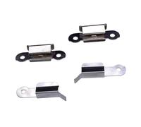 FIXOSHEE 4pcs Stainless Steel Heated Glass Bed Clips for Printer Platform Fixation Easy to Install Printer Bed Plate Clamps for Home and Professional Printing Use