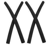 FIXOSHEE 4pcs Stroller Handle Covers Foam Replacement Grip Sleeves Soft Non Slip Cushion for Pushchairs Cribs and Shopping Carts Black Matte Protective Accessories