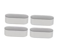 FIXOSHEE 4pcs Toilet Cushioning Pads with Adhesive for Bidet Bumpers Toilet Seat Gaskets Shock Absorbing Non Slip for Enhanced Comfort and Stability