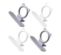FIXOSHEE 4pcs Toilet Lid Lifters Bathroom Seat Handles Lightweight Comfortable for Home Office Hotel Easy to Clean Bathroom Accessory
