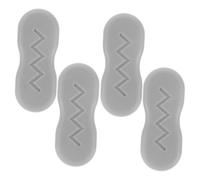 FIXOSHEE 4Pcs Toilet Seat Cushioning Pads Non-Skid Bumper Gaskets Raised Toilet Lid Accessories Replacement Kit for Bathroom Noise Reduction and Seat Protection