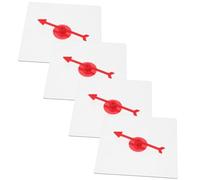 FIXOSHEE 4pcs Transparent Plastic Math Game with Rotating Arrows for Classroom Teaching and Party Board Games Educational Plaything for Indoor and Family Activities