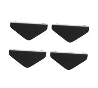 FIXOSHEE 4pcs Triangle Drawer Knobs Aluminum Cabinet Pull Handles for Wardrobe Shoe Cabinet Desk with Simple Installation and Modern Geometric Design