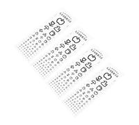 FIXOSHEE 4pcs Visual Acuity Charts for Home Use PVC Eye Testing Charts with Standard Logarithmic Scale Clear Handwriting for Vision Exam