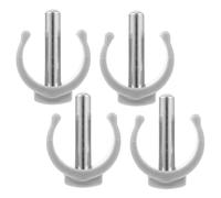 FIXOSHEE 4pcs Walking Stick C Shape Clamp Buckles Non-Slip Replacement Clips for Walker Accessories Secure Fit Easy Installation for Elderly and Disabled Users Indoor Outdoor Use