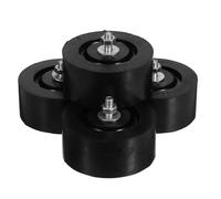 FIXOSHEE 4pcs Weather-resistant Rubber Vibration Isolator Pads for Outdoor Air Conditioner Compressor Foot Mounts Noise Dampening Shock Absorber Pads with Easy Installation and Protective