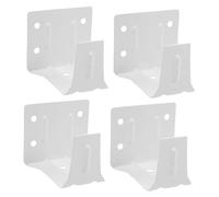 FIXOSHEE 4pcs Window Blind Center Support Brackets Mounting Frame Valance Installation Clips High-Grade Iron Rust-Resistant Smooth Surface Practical for Roller Blinds Home Use