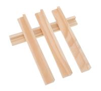 FIXOSHEE 4pcs Wooden Domino Bases Multi-function DIY Displaying Holders for Cards and Letters Convenient Tray for Adults with Arthritis