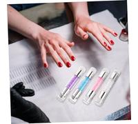 FIXOSHEE 4Sets Dual-head Nail Art Stampers Silicone Nail Stamping Stamper Kit and Use for Beginners and Professionals