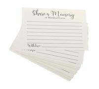 FIXOSHEE 50 Sheets Multi Use Share A Memory Cards for Celebration of Life Funeral Memorial Church Occasions Small Gratitude Cards to Express Condolences and Cherish