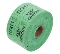 FIXOSHEE 500pcs Double Roll Raffle Tickets for Events and Fundraisers Perforated Easy-tear Design Light Green for Parties Class Rewards Concerts and Holiday Celebrations