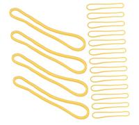 FIXOSHEE 500pcs Heavy Duty Elastic Rubber Bands Thick Yellow High Stretch Bands Heat Resistant for Office School Use File Folder Ties for Money Wrapping and Document Organization