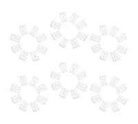 FIXOSHEE 50pcs 90 Degree Door Hinge Restrictors Angle Restriction Clips Cabinet Hardware Door Opening Limiter Cupboard Protector Plastic Hinge Stop for Wall Damage Prevention