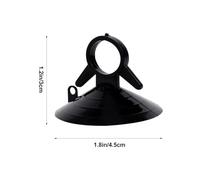 FIXOSHEE 50Pcs Black Pull Ring Suction Cups Strong Adhesion Car Sunshade Suckers for Windshield and Dashboard Wear-Resistant Dovetail Design Car Window Hooks