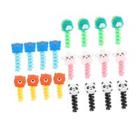 FIXOSHEE 50pcs Cartoon Animal Cord Protectors Charger Cable Buddies Usb Cable Protectors for Phone Random Colors Suitable for Charging Earphone Cord Protection