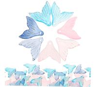 FIXOSHEE 50pcs Fish Tail Charm Pendants for DIY Jewelry Making Delicate Dangle Drop Design for Earrings Necklaces Bracelets for Creative Craft Projects