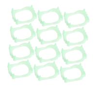 FIXOSHEE 50Pcs Fluorescent Fake Teeth Halloween Cosplay Prop Luminous Artificial Dentures for Vampire Zombie Costume Party Supplies