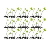 FIXOSHEE 50pcs Four Leaf Clover Hair Clips Spring Claw Barrettes for Women, Cute Little Grass Hairpins Hair Accessories for School Party and Daily Wear