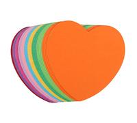 FIXOSHEE 50pcs Heart Shape Mixed Color Memo Pads Self Stick Note Notepad for Students Bright and Vivid Stickers for Quick Information Organization and Highlighting