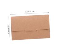 FIXOSHEE 50PCS Kraft Paper Card Sleeves Standard Key Card Holder Envelopes for Business Hotel Ids