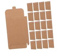 FIXOSHEE 50pcs Kraft Paper Cardboard Packaging Boxes for Cards and Postcards Blank Envelope Design for DIY Crafting Gift Presentation Document Storage and Business Mailer Light Brown