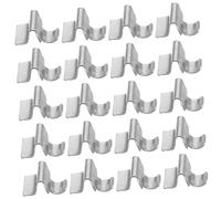 FIXOSHEE 50pcs Metal Cupboard Shelf Clips for Kitchen Cabinets and Bookcase Shelves Sturdy Load Distributing Support Pegs for Metal Shelving Easy Installation for Home and Office Storage