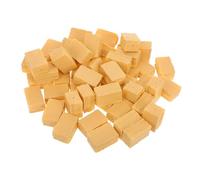 FIXOSHEE 50pcs Mini Hay Bales Small Straw Bales Farm Accessories Miniature Hay Blocks for Dollhouse Decor Autumn Harvest Educational Play