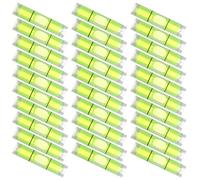 FIXOSHEE 50pcs Mini Spirit Level Bubble Vials 8x35mm Cylinder Horizontal Bubble Level Tool for Photo Frame Installation and Construction