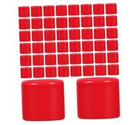 FIXOSHEE 50pcs Solid Color Pigeon Leg Bands Lightweight Bird Identification Rings for Racing Doves and Pigeons Fade-resistant Marking Foot Bands