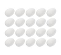 FIXOSHEE 50pcs White DIY Easter Egg Decorations Plastic Eggshells for Painting and Handcrafts, ’ Easter Party Hanging Ornaments, Preschool Craft Supplies