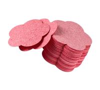 FIXOSHEE 50pcs Wood Pulp Facial Cleansing Sponges Flower Shape Compressed Face Pads for Gentle Makeup Removal and Pore Cleansing Soft Lightweight Travel Friendly Skin Care Accessories