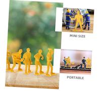FIXOSHEE 54pcs Realistic Engineering Worker Model Kit for Plastic Figures Set with Detailed Design Educational Playthings for Cognitive Development and DIY Fun