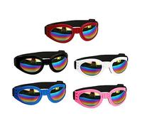 FIXOSHEE 5pcs Adjustable Pet Sunglasses for Dogs Cats Uv Protective Windproof Lightweight Design for Outdoor Adventures Mixed Colors