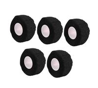 FIXOSHEE 5PCS Black Cotton Sports Self Adhesive Protective Tape for Men Women Stretchable Wraps for Athletic Support and Injury Prevention