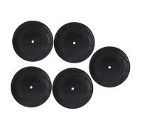 FIXOSHEE 5pcs Blank Vinyl Records Wall Decor Retro Music Themed Home Decorations for Bedroom and Living Room Reusable Gramophone Fake Records for Parties and Events