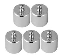 FIXOSHEE 5Pcs Calibration Weights Chrome Plated Balance Tools for Scale Calibration Teaching Prop Educational Instrument Weighing Precision Standard