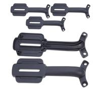 FIXOSHEE 5Pcs Ceiling Fan Blade Support Arms Mounting Bracket Kit Aluminum Alloy Sand Gray Fan Blade Holder Replacement Parts Fixing