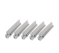 FIXOSHEE 5pcs Folding Hair Brush Comb Set, Double-headed Foldable Wide Tooth Comb, Compact Portable Travel Styling Tools for Men and Women On-the-go