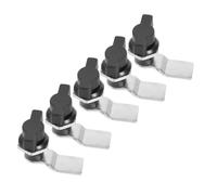 FIXOSHEE 5pcs Handle Cam Locks Zinc Alloy Mechanical Latch for Tool Box Hood Cabinet Door Replacement Weather-Resistant Security Lock