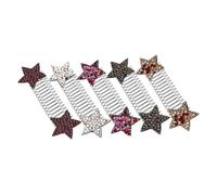 FIXOSHEE 5pcs Invisible Hair Clips Star Hair Pins for Women Side Combs Decorative Bangs Holder No Mark Traces Comfortable Wear