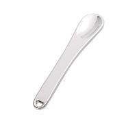 FIXOSHEE 5pcs Mini Metal Makeup Spatulas Reusable Cosmetic Spoons for Face Mask Lotion Cream Skincare Mixing Applicators Silver