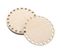 FIXOSHEE 5pcs Mini Wooden Fixed Frames for DIY Embroidery Stable Base Portable Cross Stitch Hoop for Crochet Bag Crafting Basket Weaving Knitting Projects