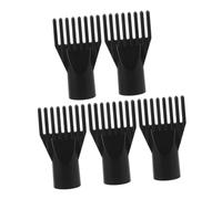FIXOSHEE 5pcs Pet Hair Dryer Nozzle Easy-attach Dog Dryer Comb for Quick Drying Hair Blower Attachment for Dogs Cats