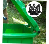 FIXOSHEE 5pcs Plastic Trash Can Lid Hinged Pins Reusable Connectors for Wheeled Bins Secure Fit Lightweight Easy Maintenance Waste Bin Accessories