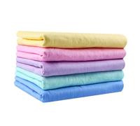 FIXOSHEE 5pcs Pva Pet Towel Super Absorbent Dog Shower Towels for Quick Drying Grooming for Cats Dogs Travel Friendly Hygienic Random Color
