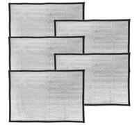 FIXOSHEE 5Pcs Reflective Reptile Heat Pads 44X29Cm Heating Mat for Snake Lizard Turtle Gecko Tanks, Portable Hermit Crab Cage Heater, Insulation Warmer Mat for Terrarium Use